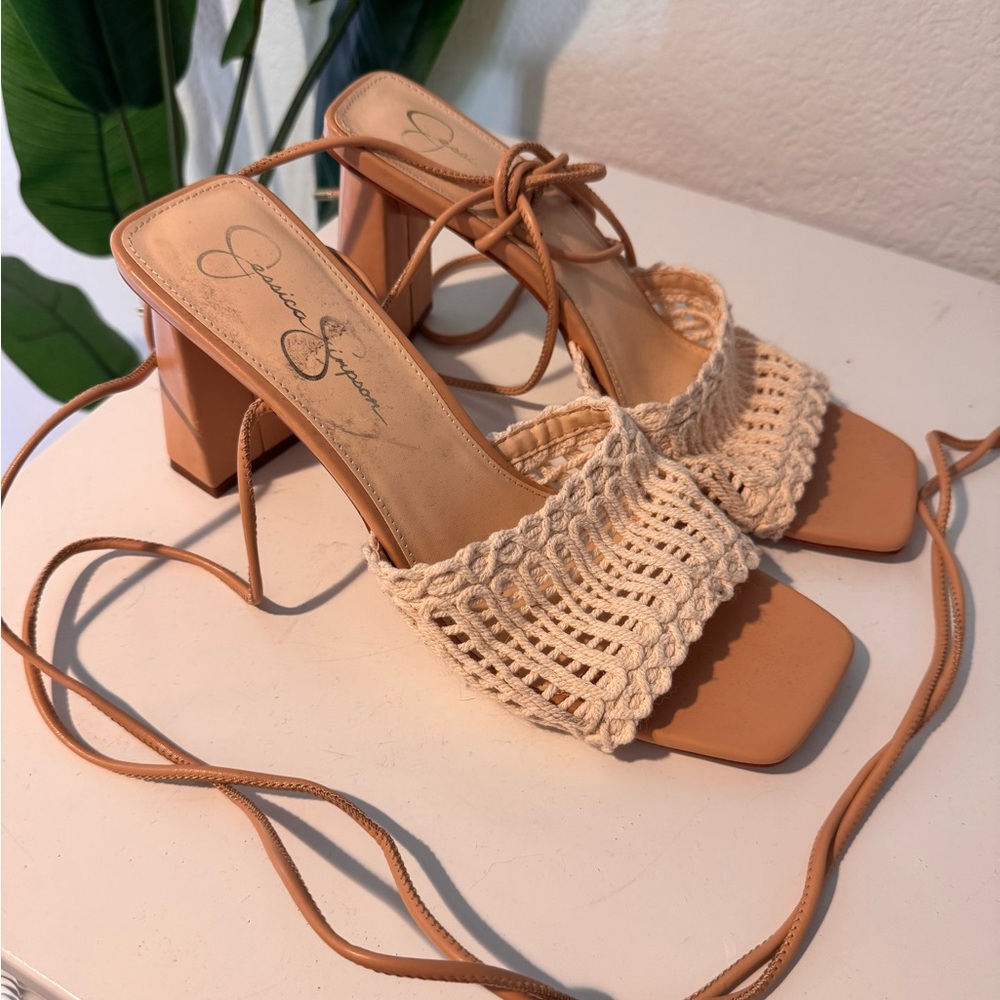 Jessica Simpson lace up sandals
